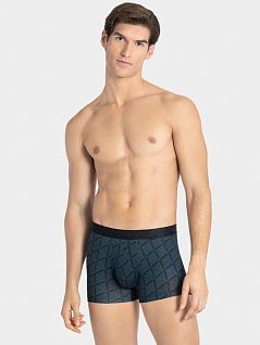 Мягкие боксеры на пришивной резинке из лиоцелла синего цвета I AM WHAT I WEAR  FM-1221L81-BL035