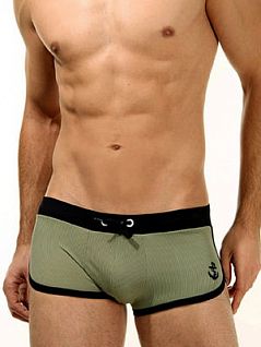 Удобные мужские плавки-хипсы коричневого цвета Oboy Summer Boys 5085c71 распродажа