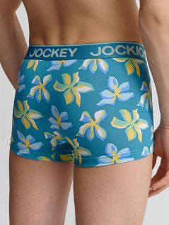 Анатомические боксеры с цветочным принтом голубого цвета Jockey 1810251c834