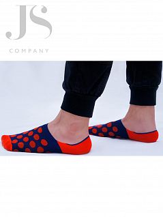 Яркие подследники с анатомической резинкой Giulia JSFOOTIES FM 002 COTTON (2 п.) (5 пар) red/navy gul