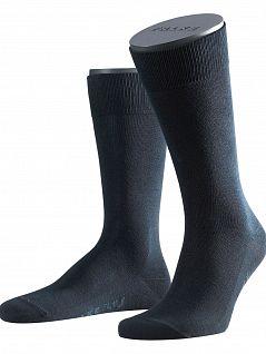 Тонкие носки на одинарной резинке с отличной фиксацией Falke 14645 Family SO (муж.) Темный-синий (6370)