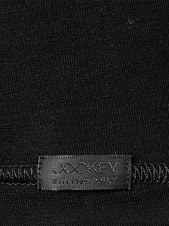 Стильная удобная мужская футболка черного цвета JOCKEY 24001813 Premium Cotton Stretch