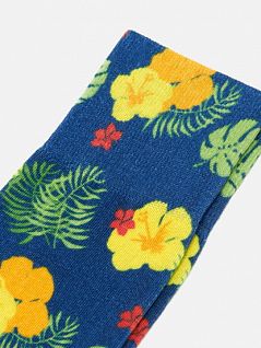 Современные носки с цветочным узором Берлингтон 21889 Hawaii Print SO (муж.) Серый 6660