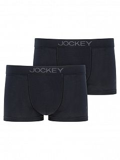 Шелковистые боксеры на широкой вшивной резинке (2шт) Jockey 22512922 (муж.) Черный 999