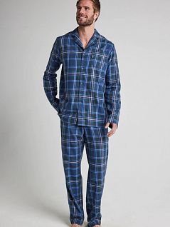 Мягкая пижама из хлопка и лиоцелла голубого цвета Jockey 500334c878