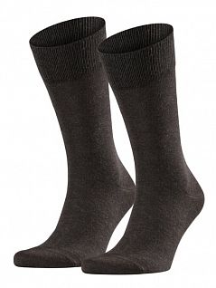 Бесшовные носки с резинкой на манжете Falke 14610 Happy DP SO (муж.) (2шт.) Коричневый 5450