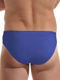 Однотонные брифы на вшивной резинке Jolidon DT194блнТм Blue