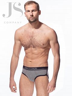 Влагоотталкивающие слипы на низкой посадке Enrico Coveri JSES 1672 slip grigio medio melange ecv