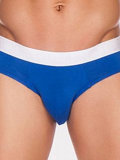 Однотонные мужские трусы слипы синего цвета Torro LFTMS3101 BLUE