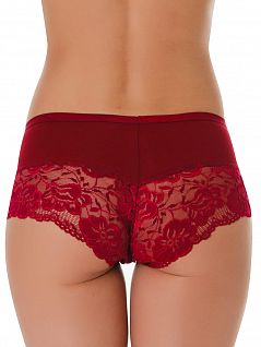 Трусы женские шорты (бордовый) Sis LTB333-18