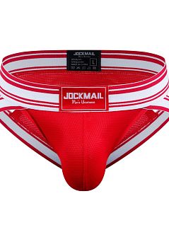 Мужские брифы из нейлона и спандекса красного цвета JOCKMAIL RTJM2024-8