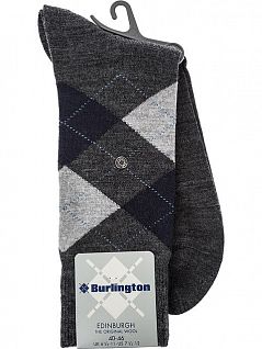 Носки с уплотненной пяткой и мыском Burlington 21182 Edinburgh SO (муж.) Серый 3194