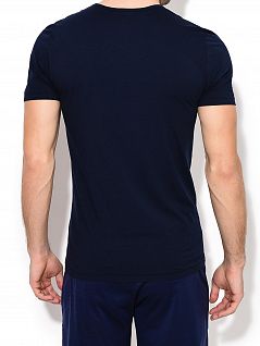 Комфортная футболка из ультратонкого мерсеризированного хлопка ZIMMERLI 1721461зиммерли Синий 447