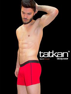 Яркие боксеры из тонкого модала Tatkan DTТм001 Красный