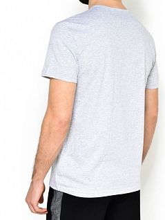 Однотонная модель мужской футболки (2шт) Emporio Armani 111647цц722армани Синий-серый 15935