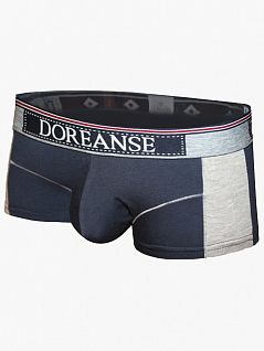 Удобные хипсы в спортивном стиле темно-синий с серыми вставками Doreanse 1730c05 распродажа