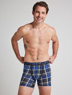 Анатомические боксеры в клетку синего цвета Jockey 1705212Hc498