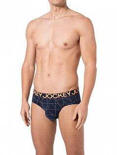 Современные брифы с двойной формованной вставкой Jockey 151753H (муж.) Синий 463