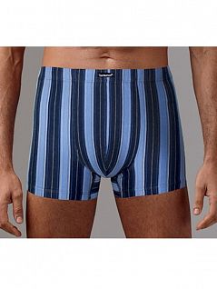 Эластичные боксеры на мягкой резинке Gentlemen SIGS7233 синий/полоса