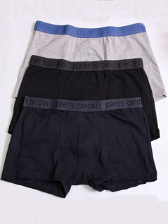 Стильные мужские трусы боксеры синего цвета Pierre Cardin N117