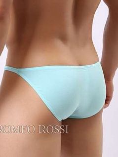 Облегающие мужские слипы голубого цвета Romeo Rossi R2001-17 распродажа