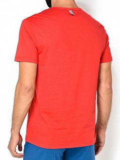 Яркая футболка из мягкого хлопка Bikkembergs вбкт04859бикк Красный 5000