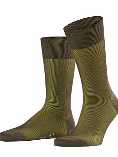 Тонкие носки на широких манжетах Falke 13141 Fine Shadow SO Зеленый 7657