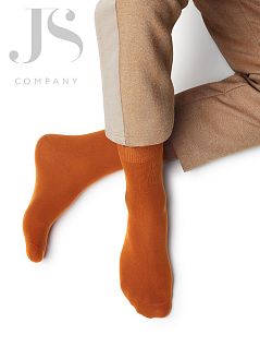 Яркие носки с комфортной резинкой и кеттельным швом OMSA JSECO 401 COLORS (5 пар) terracotta oms