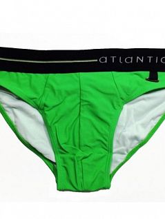 Эластичные плавки слипы на подкладке спереди ATLANTIC MW116269зеленый