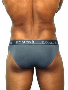 Удобные серые трусы брифы для мужчин Romeo Rossi Briefs R2006-4 распродажа