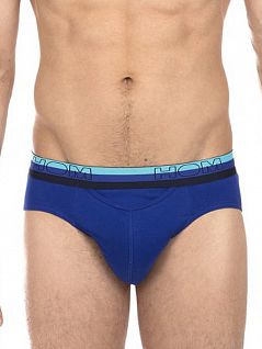 Мужские трусы-слипы синего цвета HOM BoxerLines 40c0451cV002c1