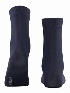 Гладкие носки из хлопка с гладкой поверхностью FALKE 47673 Cotton Touch (жен.) Темный-синий (6379)