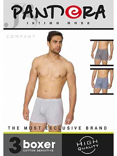 Комплект трусов из 100% хлопка с узором в стиле "барокко" Pandora JSPD 1838 (3 шт.) boxer assorti