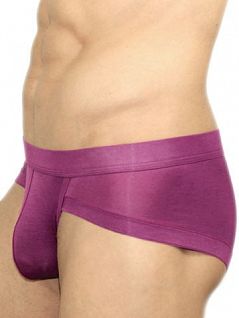 Нежные фиолетовые мужские хипсы мини из мягкого материала Romeo Rossi R2007-14