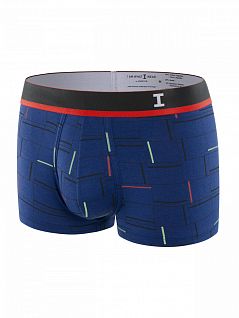 Яркие боксеры с контрастными акцентами синего цвета I AM WHAT I WEAR FM-1236J04-A9D