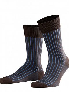 Тонкие носки с ребристой структурой Falke 14648 Shadow SO (муж.) Коричневый 5933