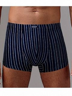 Классические мужские трусы боксеры серого цвета в полоску Gentlemen SIGS5010