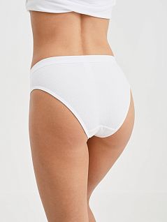 Полосатые слипы из мягкого хлопка белого цвета Chantelle C15P50c010