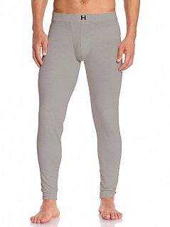 Теплые мужские кальсоны серого цвета HOM Cashmere Touch 02702cZ9