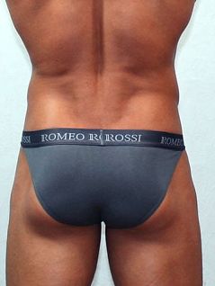Соблазнительные мужские трусы танга серого цвета Romeo Rossi Tanga R3001-4 распродажа