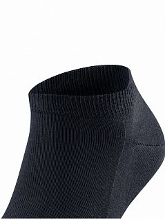 Эластичные короткие носки на ребристых манжетах FALKE 14612 Family SN (муж.) Темный-синий (6375)