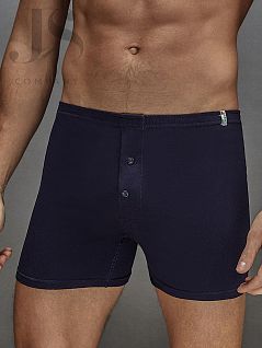 Хлопковые мужские трусы-боксеры свободного покроя Griff JSU01242 Short blu scuro grf