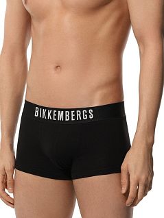 Набор хлопковых хипсов на пришивной резинке черного цвета (2шт) Bikkembergs RTBKK1UTR10BI/2