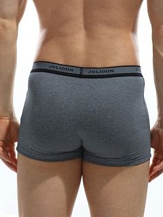 Мягкие боксеры с логотипом "Jolidon" и контрастной тесьмой JOLIDON DT298мжнТм Blue-Jeans