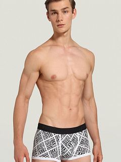 Мужские боксеры с буквенным принтом ERMENEGILDO ZEGNA вбкт05136бикк БелыйПринт S105