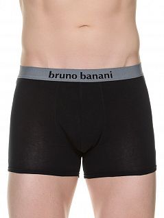 Комплект из 2 мужских трусов-шортов черного/серого цвета bruno banani Flowing 22011388бруно Черный-серый