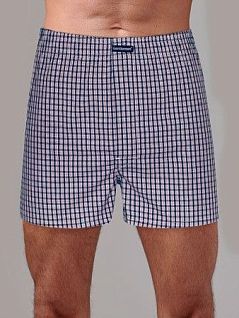 Клетчатые семейные трусы из натурального хлопка Gentlemen DT7972гббТм Розовый