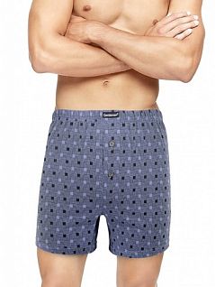 Комфортные трусы с оригинальным узором Gentelmen DT7955гбТм Синий