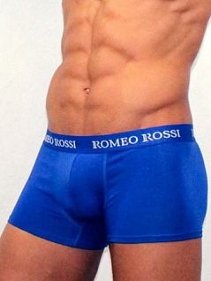 Синие мужские трусы боксеры Romeo Rossi Boxers R6005-9