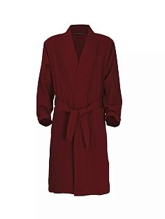 Халат мужской из трикотажного вафельного полотна GOTZBURG FG451589/S-XXL Красный